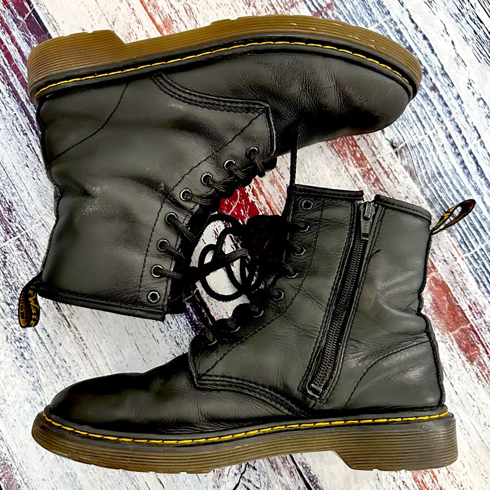 Dr. Martens Black Leather Women's Boots